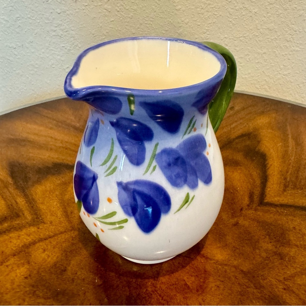 Studio Ceramics Hand Painted Creamer By Ann Skelly Made in New Zeland